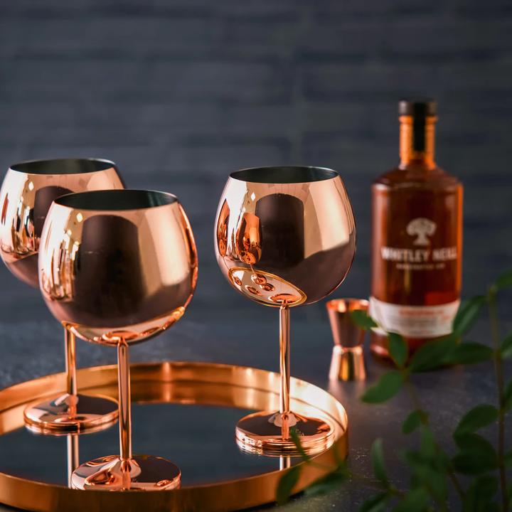 Produktbild Oak & Steel Edelstahl Gin Gläser Rosegold 4er Set (7 dl, 4 x, Gin Gläser)
