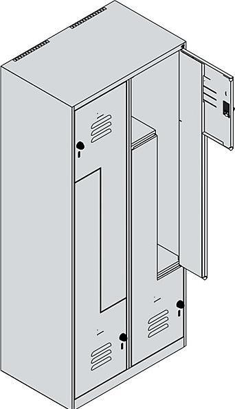 Actual product image C+P Z-locker Classic PLUS (80 cm, 185 cm)