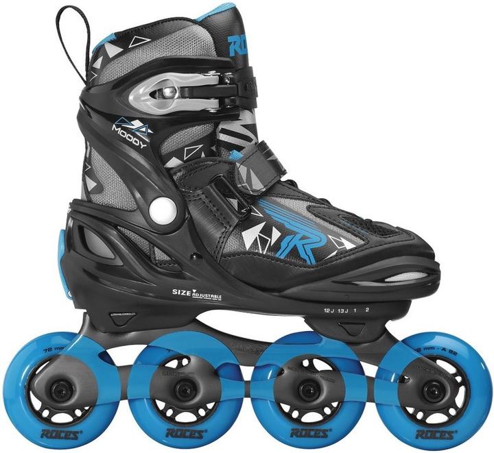 Actual product image Roces Roller Skates Moody Boy Tif 400855 01, black-blue - 30-35 (30, 31, 32, 33, 34, 35)