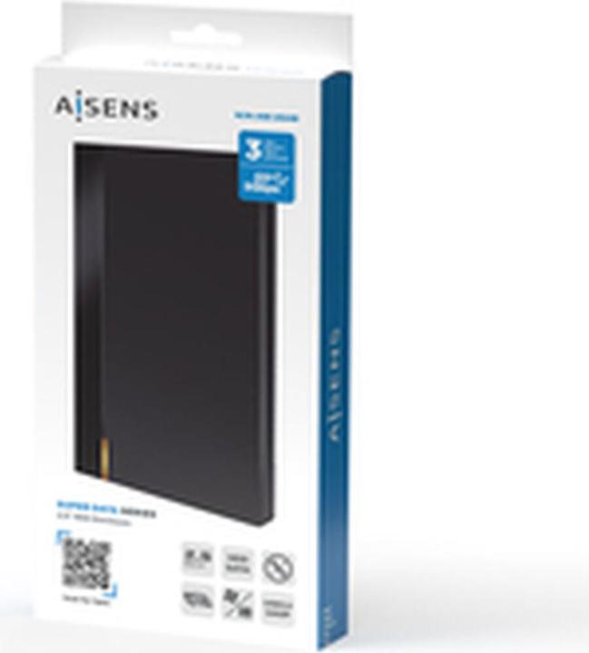 Actual product image Aisens CAJA EXTERNA 2.5" ASE-2524B 9.5MM SATA A USB 3.0 USB3.1 GEN1 NEGRA (2.5")