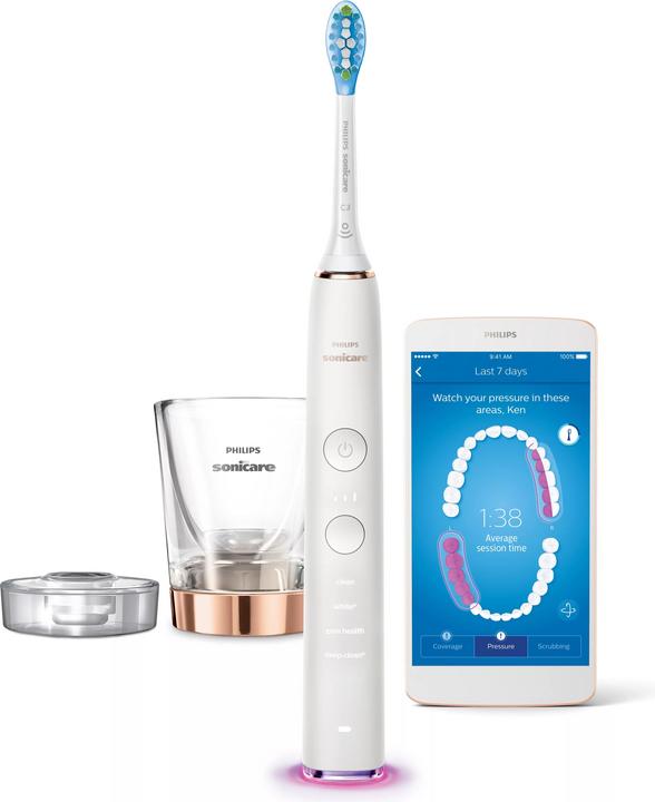 Produktbild Philips Sonicare HX9901/63 Sonicare Diamondclean Smart 9100 Elektrische Schallzahnbürste, App, Rosegold
