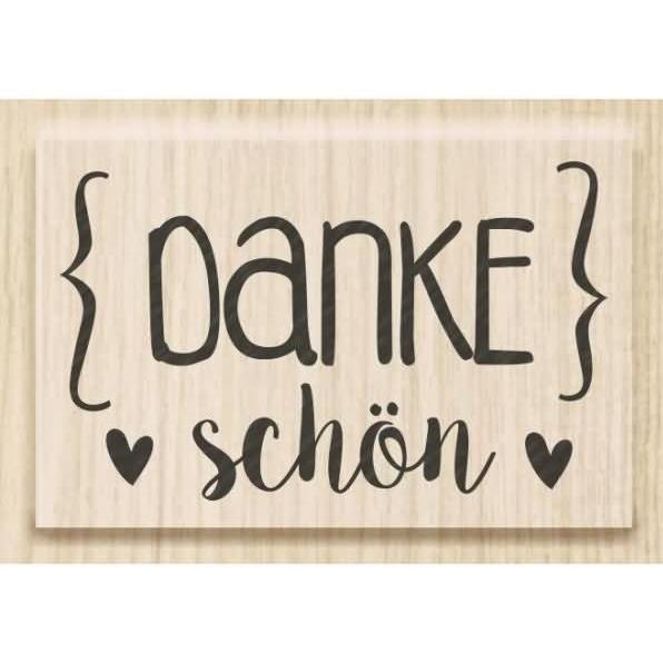 Heyda, Stempel, Motivstempel 'Danke schön' 4,6x2,9cm
