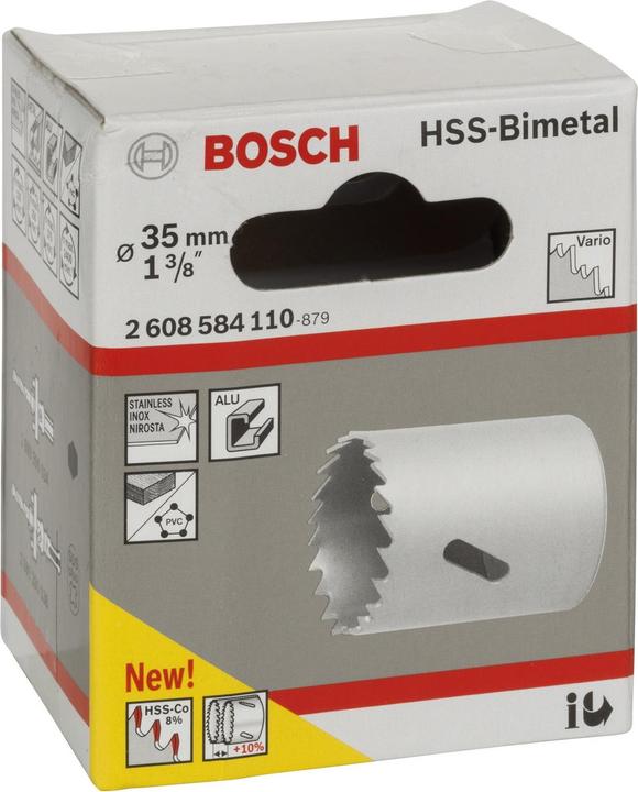 Immagine prodotto Bosch Professional Zubehör Sega a tazza HSS bimetallica per adattatore standard, 35 mm, 1 3/8 di pollice (35 millimetri)