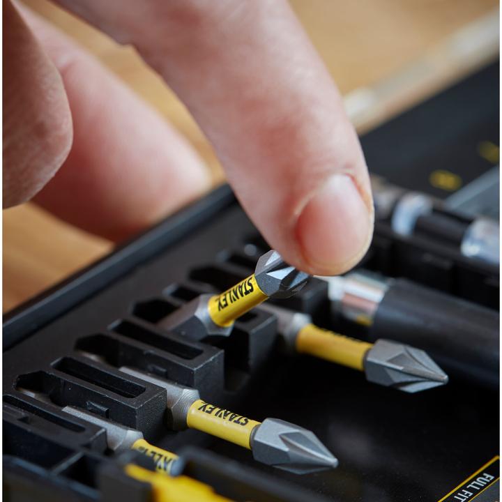 Actual product image Stanley 32-piece torsion bit set 25 / 50 mm (25.4 / 4 mm (1 / 4 inch))