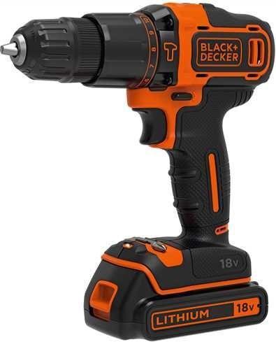 Productafbeelding Black & Decker BDCHD18KB boormachine 18 V 2 x 1,5 Ah batterij (Boormachine)