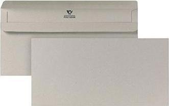 Posthorn Envelop DIN lang 220x110 mm (BxH) zonder venster 75g/m² met zelfklevend gerecycled papier grijs (220 x 110 mm, 1000 x)