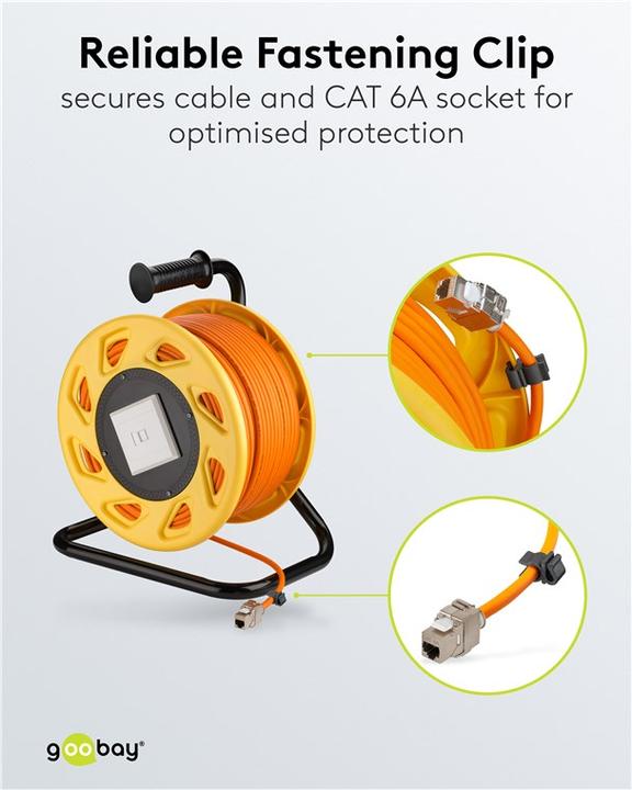 Actual product image Goobay Mobile cable drum (S/FTP, CAT7a, 50 m)