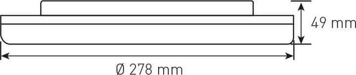 Actual product image Max Hauri maxLUCE LED ceiling/wall light "Flat" 3000K 1900lm (1900 lm)