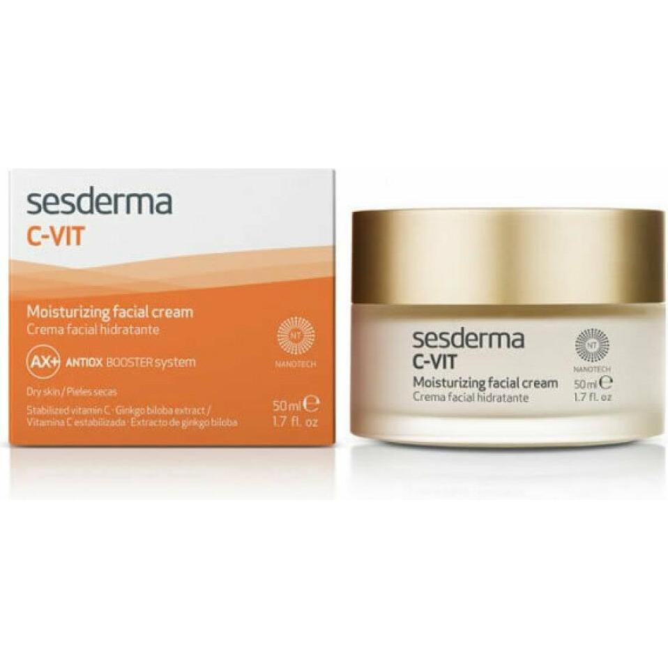 Sesderma, Gesichtscreme, usa C-Vit Moisturizing Facial Cream (50 ml, Gesichtswasser)