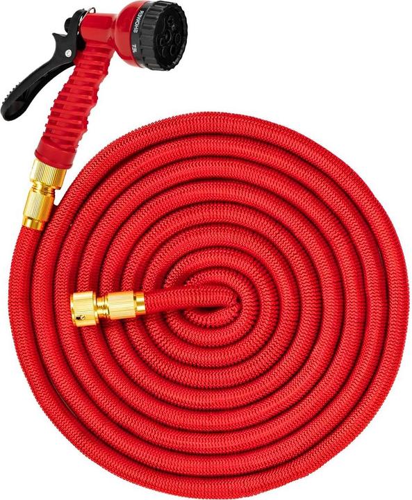 Avizar Gartenschlauch 7,5 m dehnbar bis 37 m mit Brause (7.50 m)