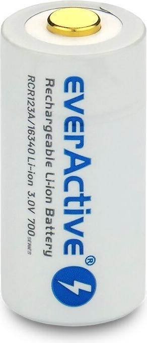 Everactive 16340 / RCR123A 3V 700 mAh - Oplaadbare batterij (1 Pcs., RCR123A, 650 mAh)