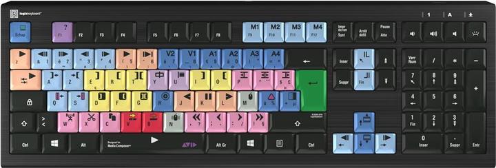 Actual product image Logickeyboard Avid Media Composer Astra2 BL fr. PC (FR, Cable)