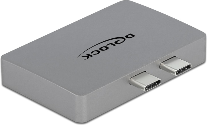 Image du produit Delock Adaptateur HDMI double avec 4K 60 Hz et PD 3.0 pour MacBook (USB-C, 2 Ports)