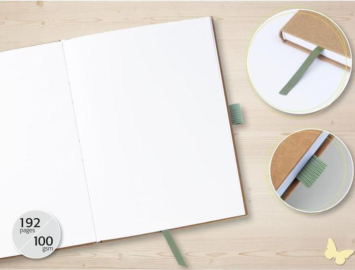 Image du produit Jolie Carnet de notes (A5, Blanc, Couverture rigide)