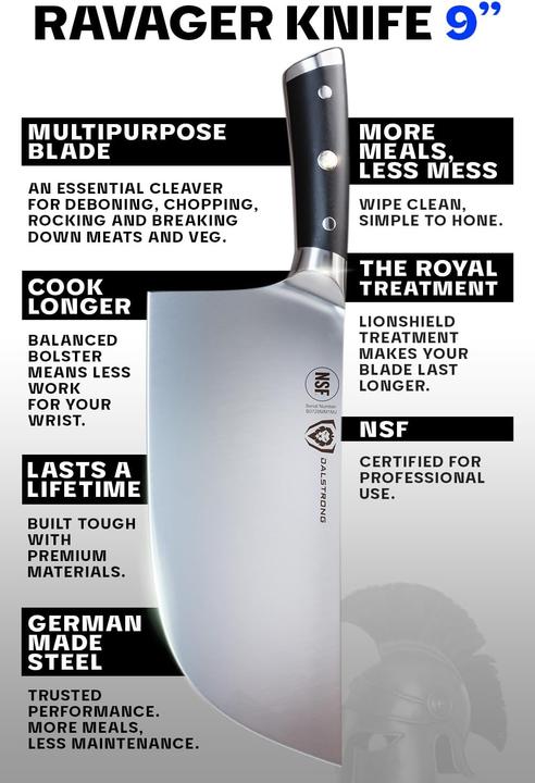 Produktbild Dalstrong Hackmesser Gladiator Series: The Ravager (22.90 cm)