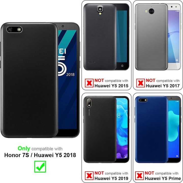 Immagine prodotto Cadorabo Custodia per Honor 7S / Huawei Y5 2018 universale (Huawei Y5 (2018))