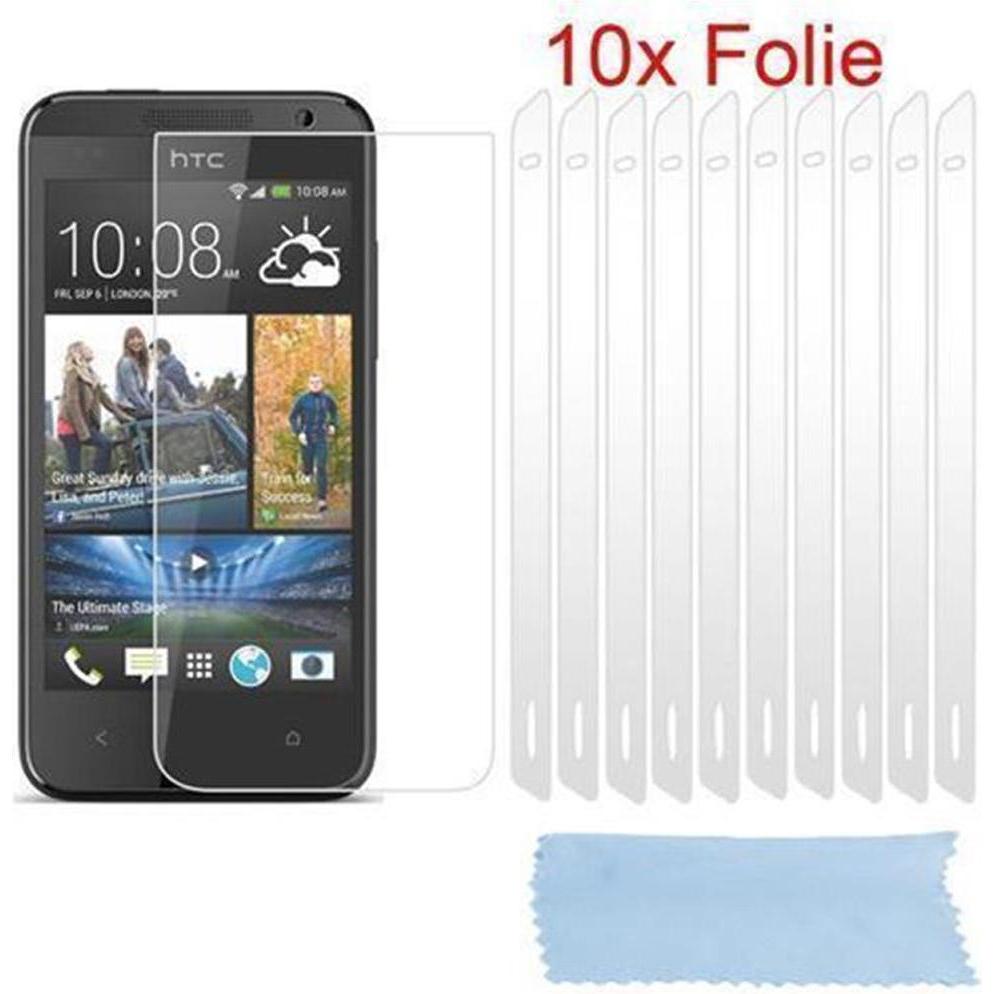 Thumbnail - Cadorabo 10x Schutzfolie (1 Stück, HTC Desire 500), Smartphone Schutzfolie, Weiss