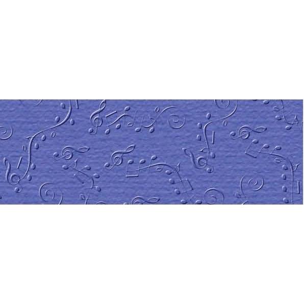 Ursus, Bastelpapier, Prägekarton Elegance 220g/qm 23x32cm VE=5 Blatt Partitur dunkelblau (220 g/m², 5 x)