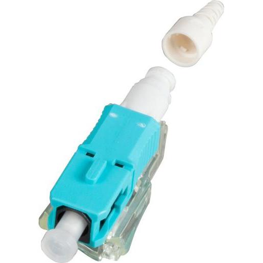 Thumbnail - EFB Elektronik 12er Set feldkonfektionierbare SC Steckverbinder OM3 aqua, mit Faserhalter, Elektronikkabel + Stecker, Tü...