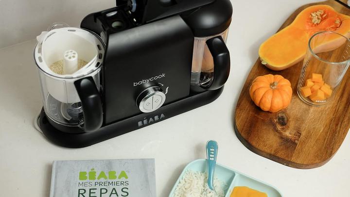 Actual product image Beaba 4-in-1 Baby Food Processor with Steam Cooking, Blending, Defrosting, Warming and Dual Bowls