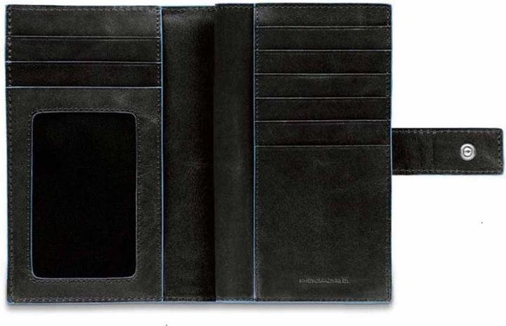 Actual product image Piquadro Blue Square - Ladies' Wallet with Coin Pocket