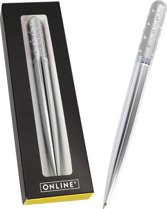 Produktbild Online Kugelschreiber Crystal Pen M 37089 silver (Silber, 1x)