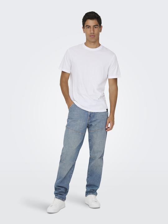 Produktbild Only & Sons ONSEDGE Mid Rise Gerade geschnitten Jeans Normal geschnitten jeans (W34/L32)