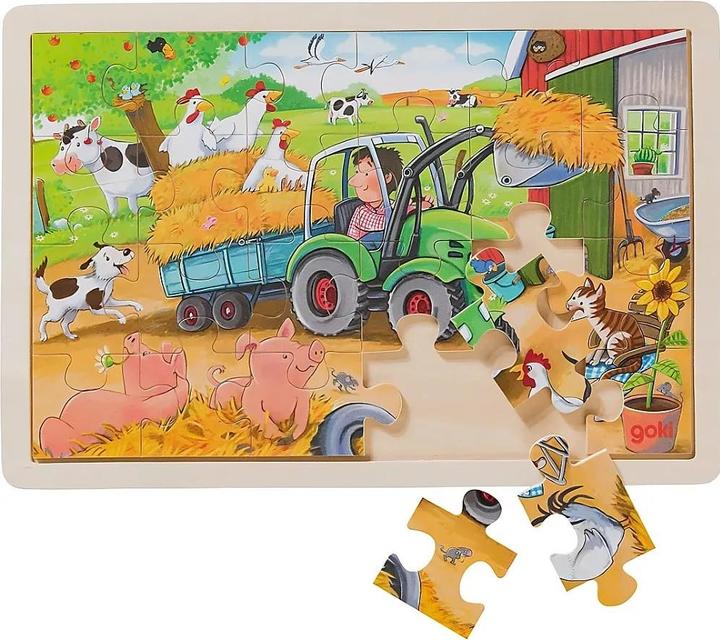 Image du produit Goki Petit tracteur (24 pièces)
