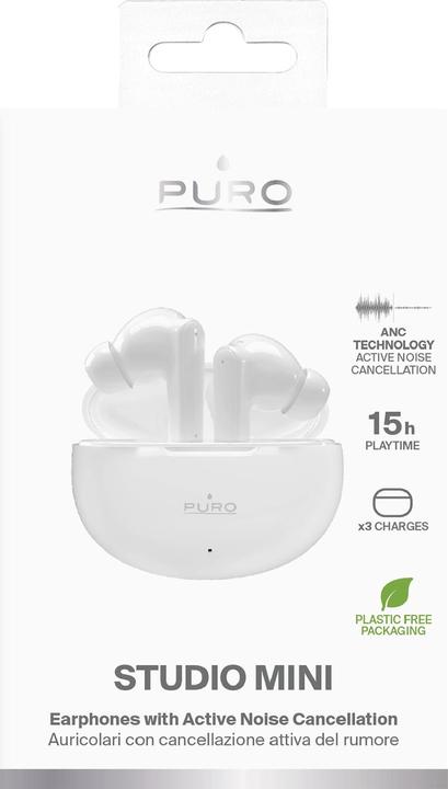 Image du produit Puro Casque Bluetooth Studio Mini avec technologie ANC (ANC, 5 h, Sans fil)