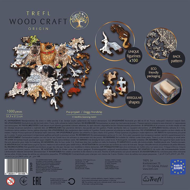 Produktbild Trefl Holzpuzzle 1000 Teile - Hunde (1000 Teile)