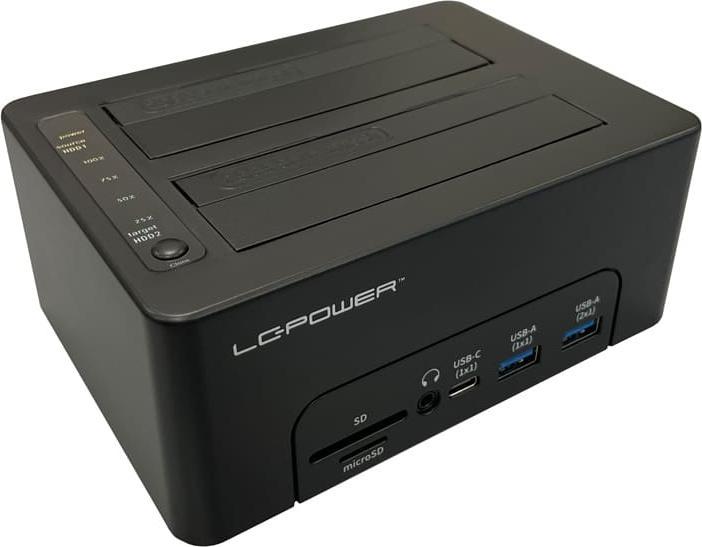 Produktbild LC-Power LC-DOCK-C-MULTI-HUB USB3.2 Dockingn Station 2,5/3,5 retail (USB-C, 2 Ports)