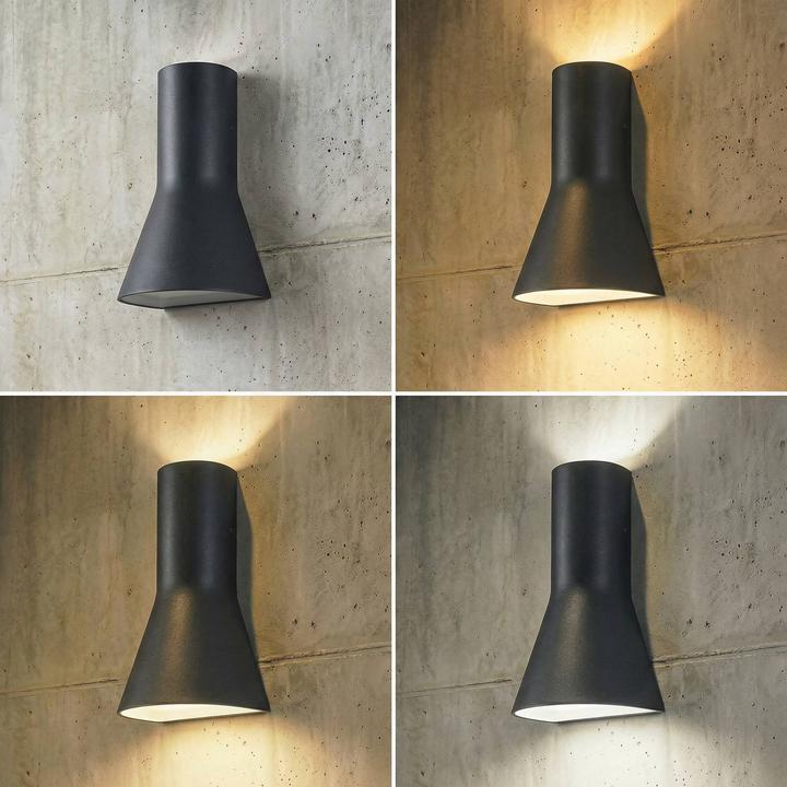 Produktbild Lucande LED-Aussenwandlampe Zephy Up/Down, schwarz, IP54, CCT (IP54)