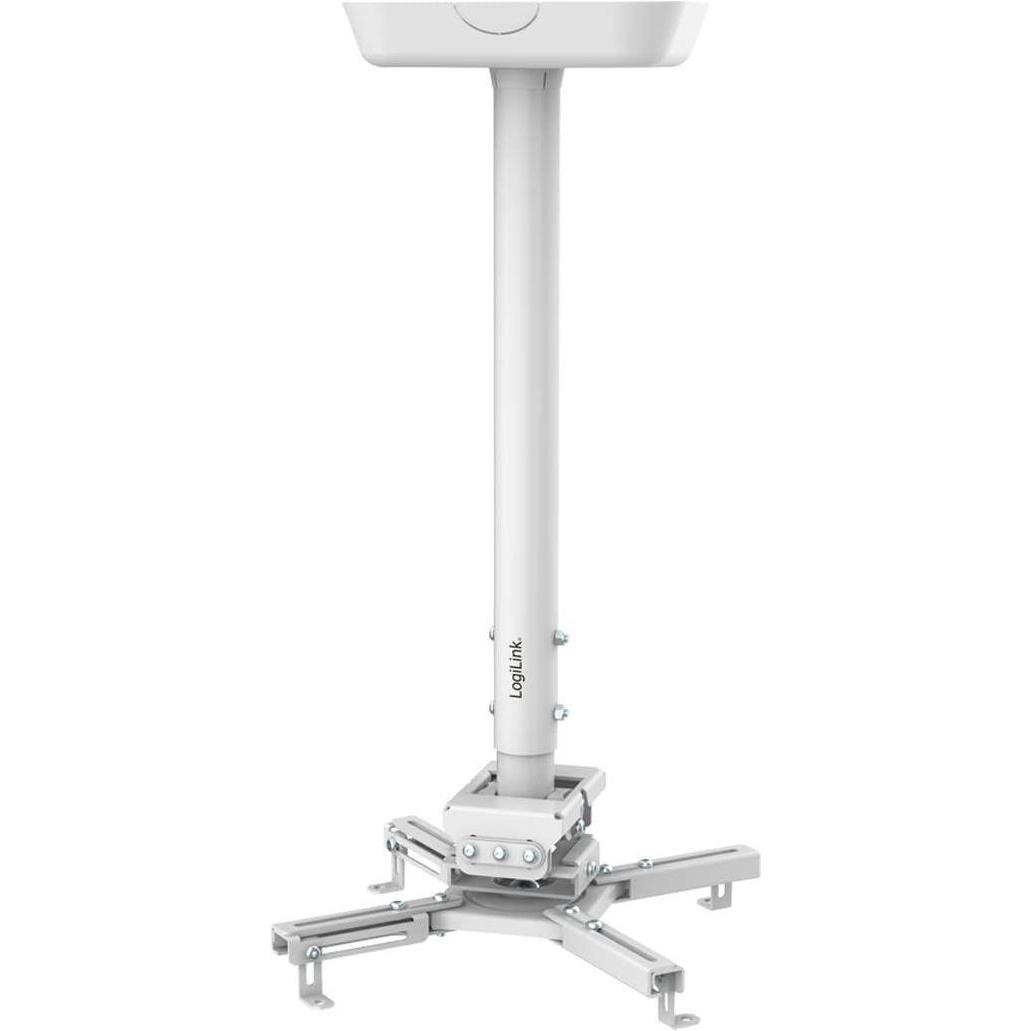 LogiLink beamerhalterung armlänge 595-895 mm weiss (Decke), Beamer Halterung, Weiss