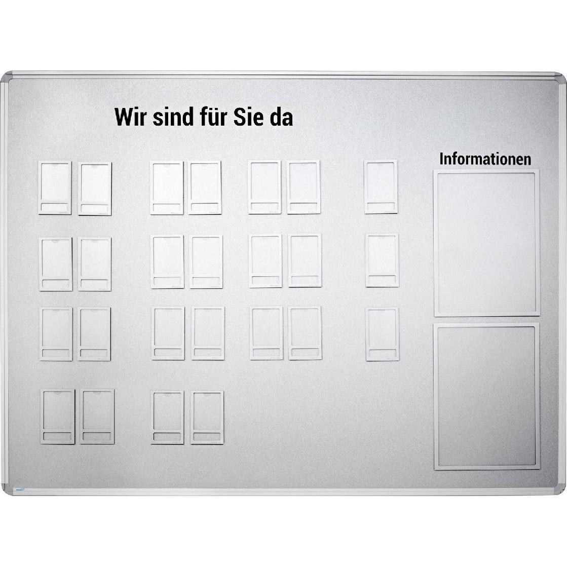 Ultradex, Präsentationstafel, Magnettafelset Fototaschen mit Rücken 1200x900x22