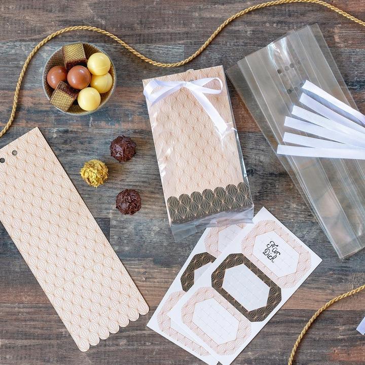 Image du produit Städter Set de pochettes cadeaux "Vanilla Diamonds", 24 pièces (Coffret cadeau, 24 x)