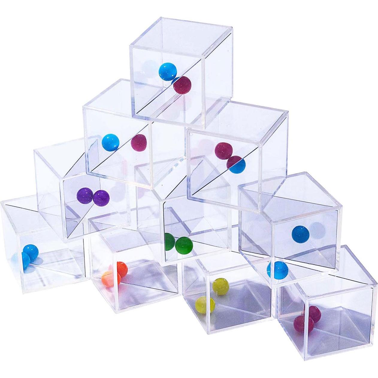 Lobbes Transparente Spiegelblöcke - 5 cm - 18 Stück