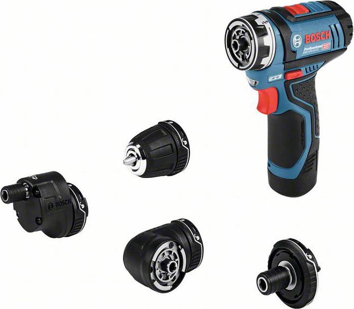 Actual product image Bosch Professional Cordless drill GSR 12V-15 FC(2x 2.0 Ah GAL 12V-40 GFA 12-B GFA 12-W GFA 12-E CC) (Rechargeable battery operated)
