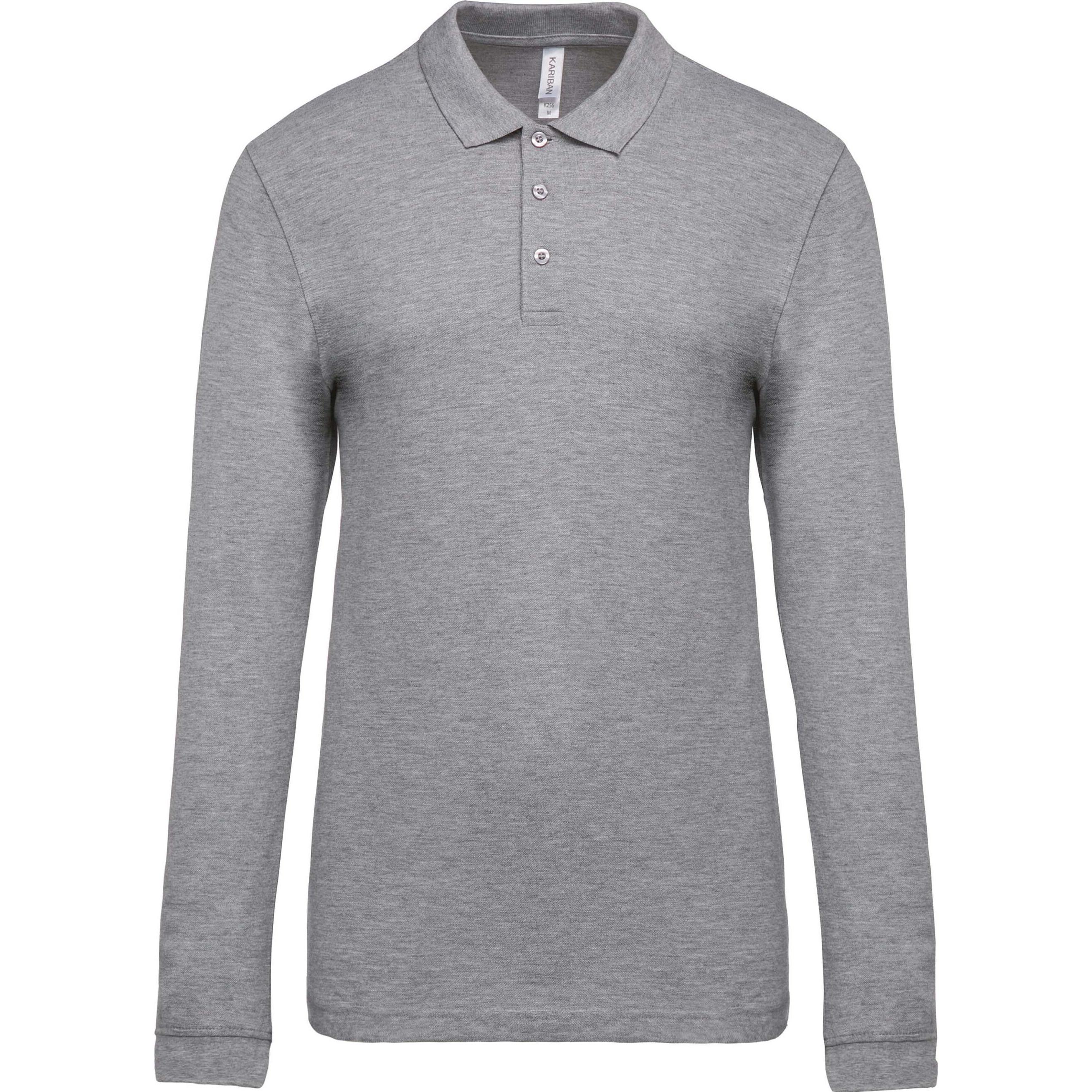 Kariban, Herren, Shirt, Piqué, Grau, (3XL)
