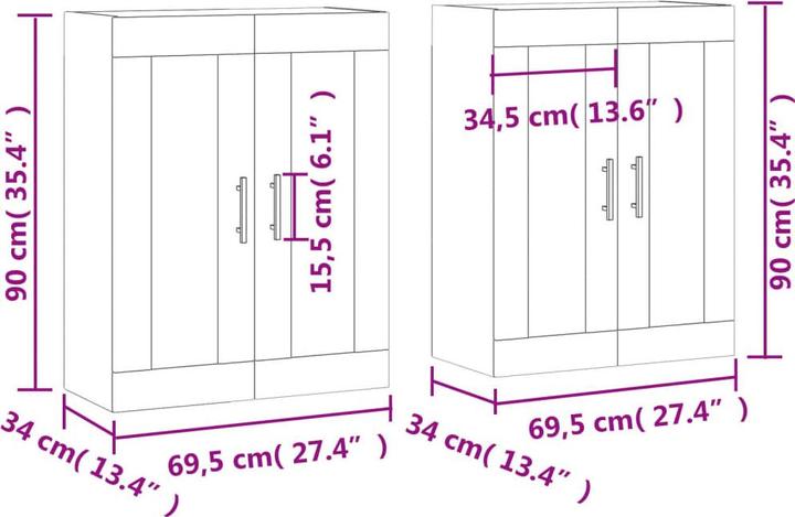 Produktbild vidaXL Ursus (69.50 x 34 x 90 cm)