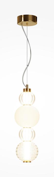 Produktbild Maytoni Collar LED Pendelleuchte, Hängeleuchte 17W Gold-Farbe Warmweiss (950 lm)