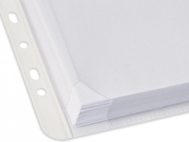 Produktbild Elba Prospekthülle mit Dehnfalten, DIN A4, PP, 0,2 mm genarbt, transparent, rechts offen, mit Verschlussk (A4, 10x)