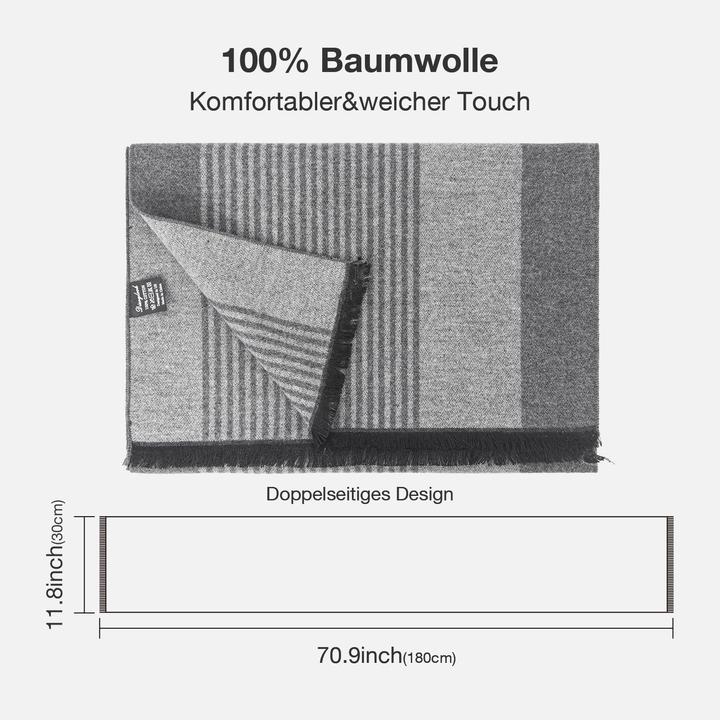 Produktbild Only-Bags.Store Herbst Baumwolle Plaid Schal- Winter Warm Langer Schal