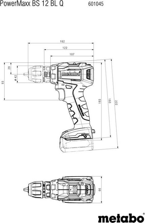Actual product image Metabo PowerMaxx BS 12 BL Q