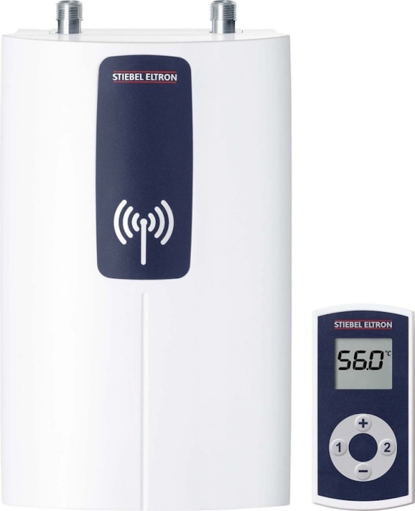 Actual product image Stiebel Eltron DCE 11/13 RC Electronic compact instantaneous water heater with remote control for the kitchen