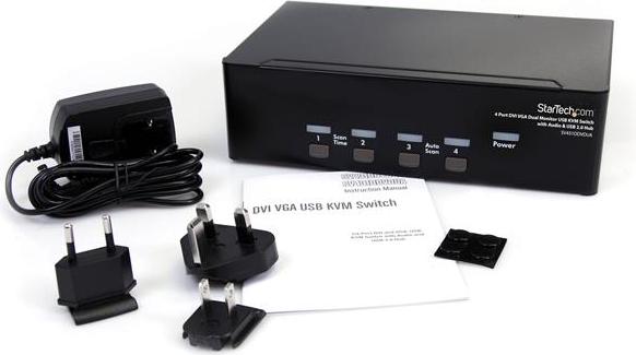Produktbild StarTech 4 Port Dual DVI USB KVM Switch