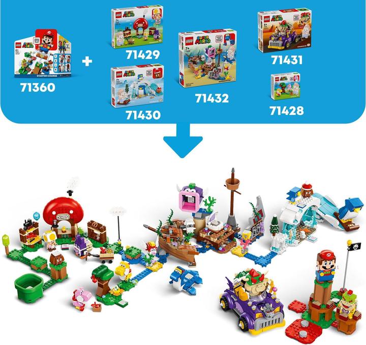 Productafbeelding LEGO 71430 Sneeuwavontuur met de familie pinguïn - uitbreidingsset (71430, LEGO Super Mario)