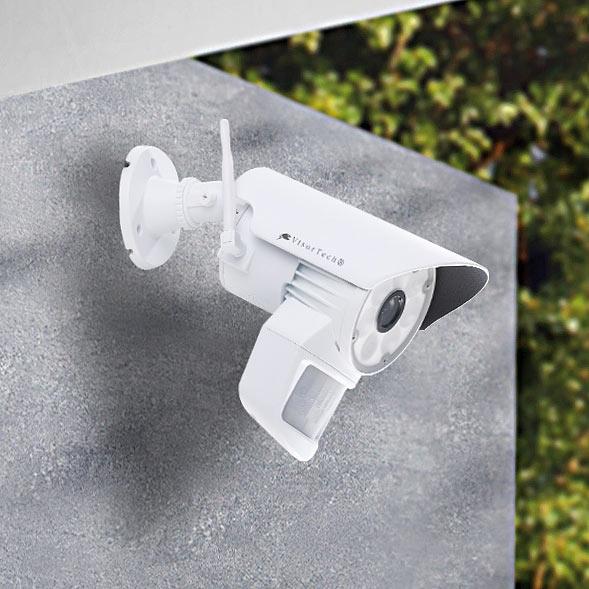 Produktbild VisorTech Überwachungskamera mit LED-Licht und PIR-Sensor (1280 x 720 Pixels)