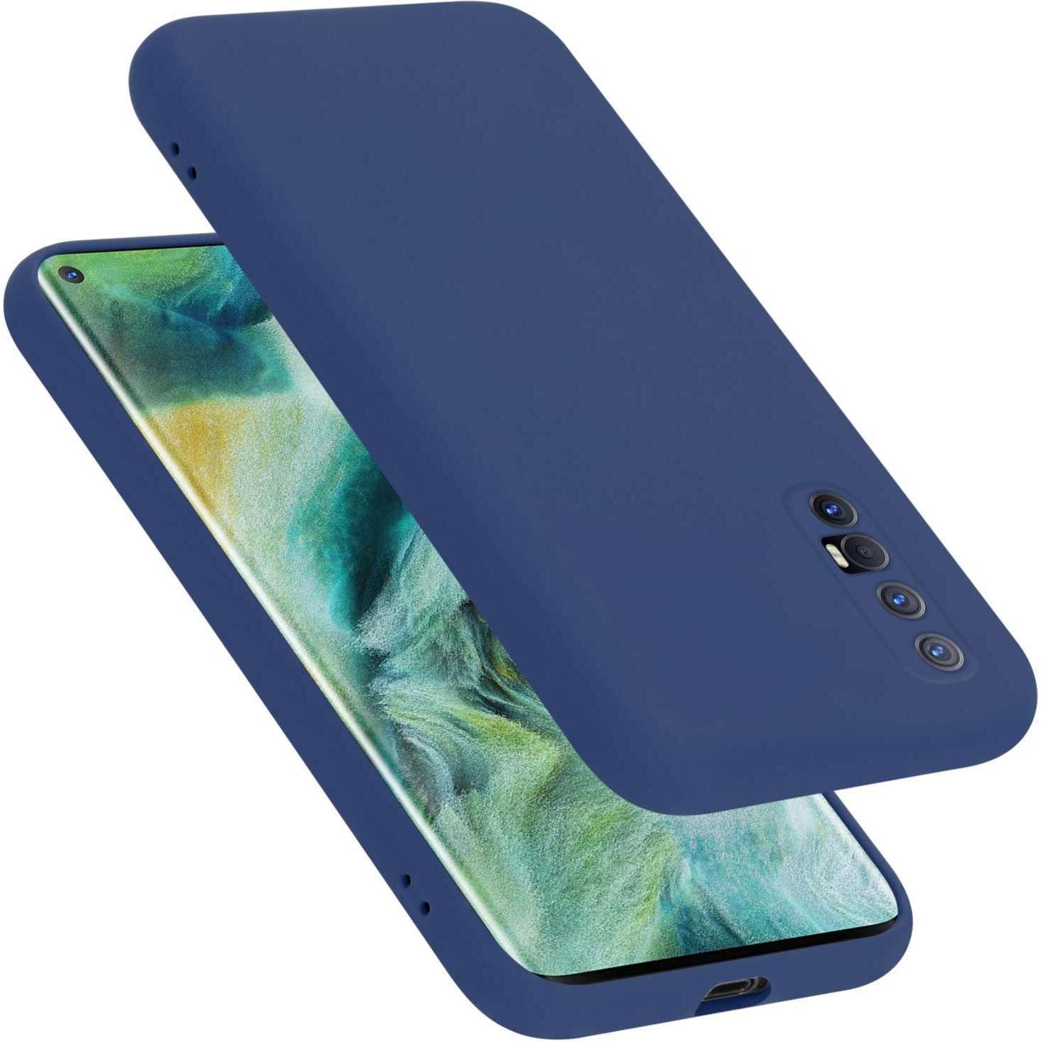 Cadorabo Hülle für Oppo FIND X2 NEO TPU im Liquid Case Design (Oppo Find X2 Neo), Smartphone Hülle, Blau