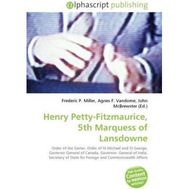 Henry Petty-Fitzmaurice, 5th Marquess of Lansdowne, Fachbücher