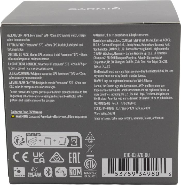 Image du produit Garmin Forerunner 570 (42.40 mm, WLAN uniquement)